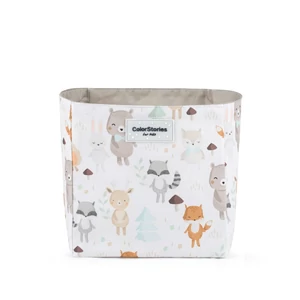ColorStories tároló doboz, 16x16 cm- Erdei állatok