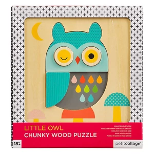Fa baglyos puzzle, formaillesztő- 5db-os Fa baglyos puzzle, formaillesztő- 5db-os