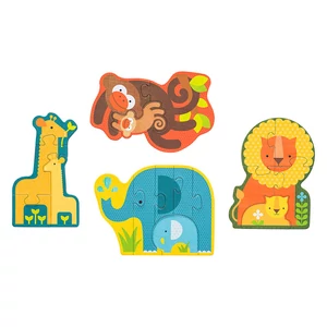 Szafari állatai kezdő puzzle Szafari állatai kezdő puzzle