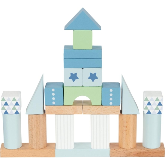 Építő kockák- kék kastély, 50 db-os