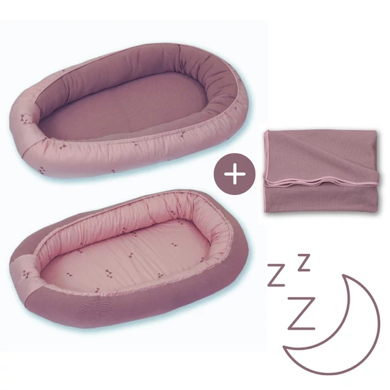 Pure rose Basic babafészek szett, 2 részes