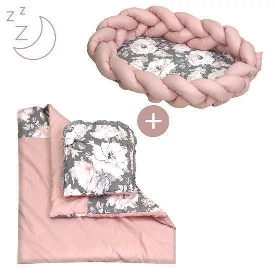 Dália LUX fonott babafészek szett, 3 részes