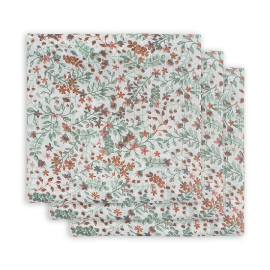 Jollein prémium textil pelenka, 70x70 cm, 3 db- Bloom