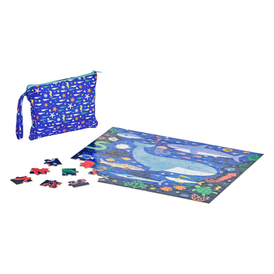 Kék óceán kétoldalú puzzle- 100 db-os