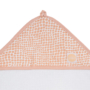 Kép 4/6 - Jollein baba törölköző, 75x75 cm- Hamvas rózsaszín
