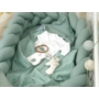 Kép 5/6 - AMY Pure fonott babafészek- Kobaltzöld